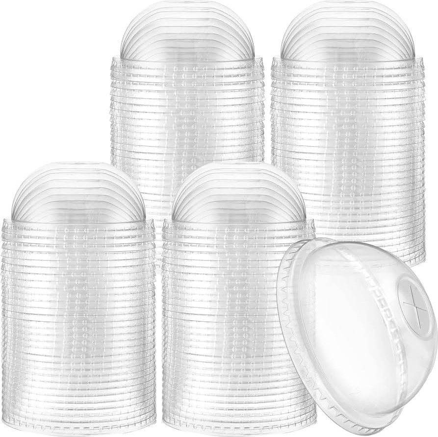 Dart Container - 32 Oz Clear Dome Lid 1" Hole Fits Plastic Cups, 500/cs - DL639