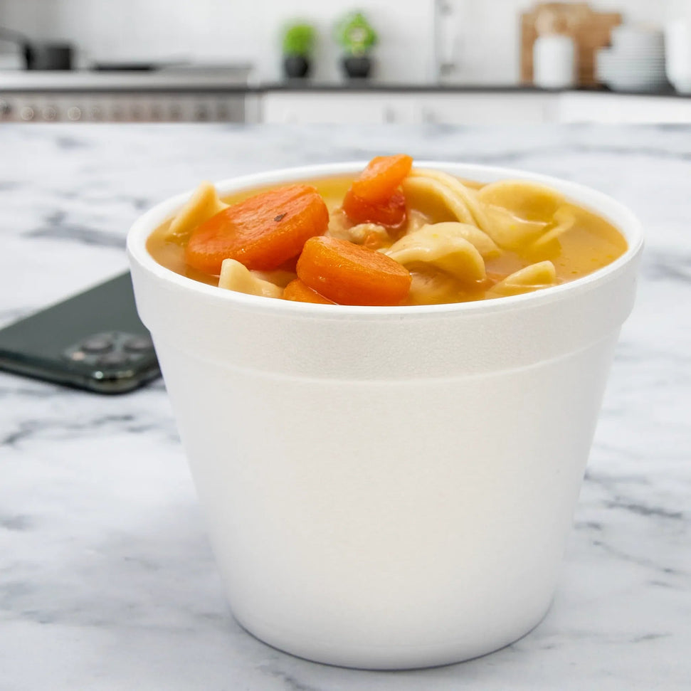 Dart Container - 32 Oz J Cup White Insulated Foam Container, 500/Cs - 32MJ48