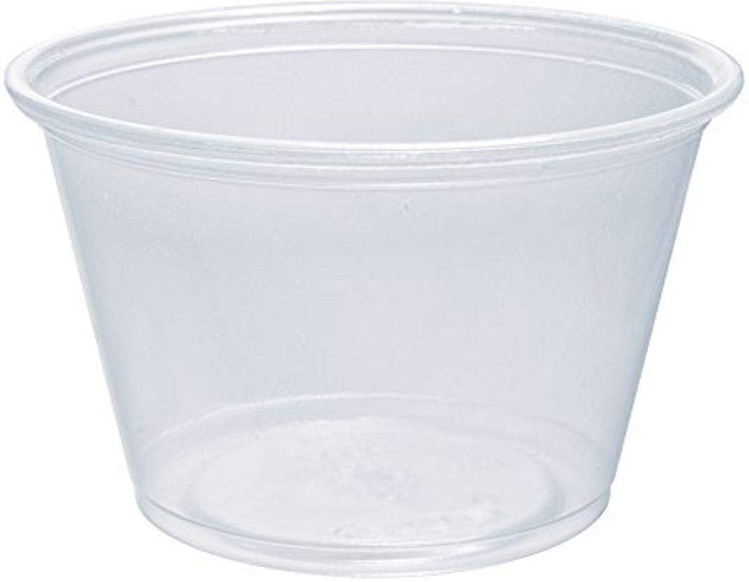 Dart Container - 3/4 Oz Clear Plastic Portion Cups, 2500/cs - 075P