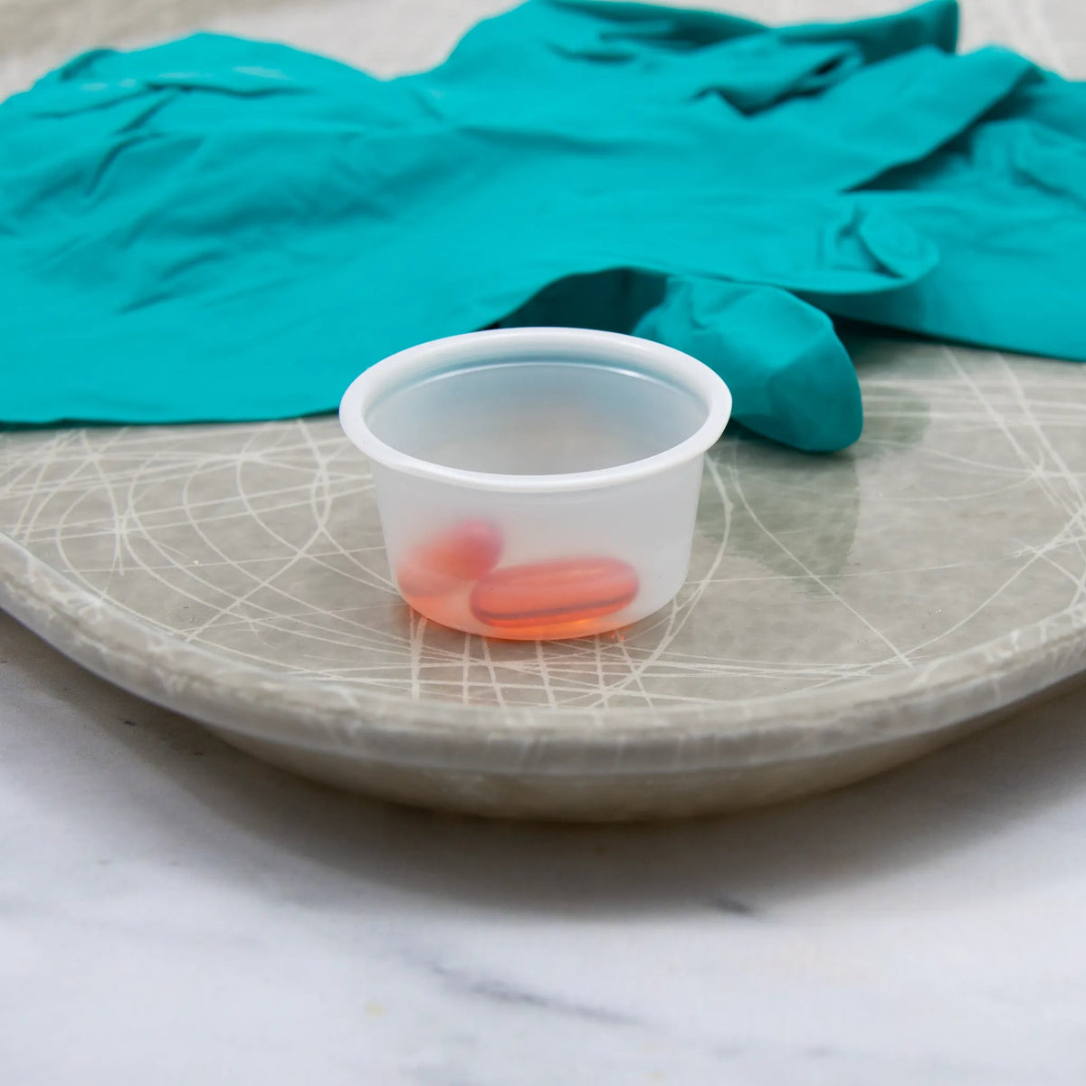 Dart Container - 3/4 Oz Solo Souffles Translucent Squat Plastic Portion Cups, Pack of 250 - P075SN