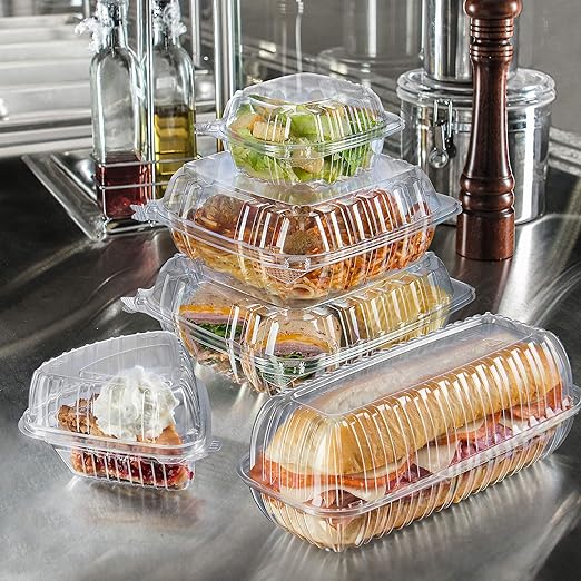 Dart Container - 6" Clear OPS Plastic Sandwich Container, 500/Cs - C57PST1