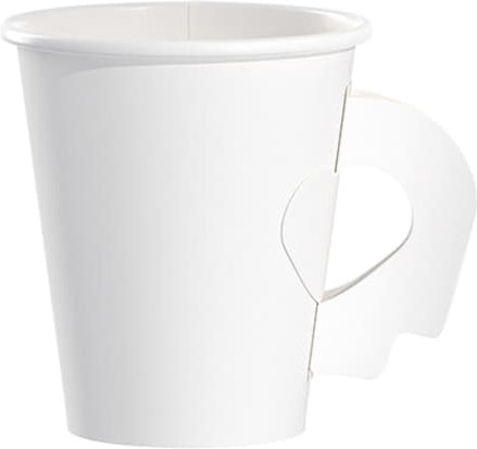 Dart Container - 6 Oz Solo White with Handle Paper Hot Cups, 1000/Cs - 376HW-2050 (Special Order Item)