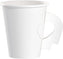 Dart Container - 6 Oz Solo White with Handle Paper Hot Cups, 1000/Cs - 376HW-2050 (Special Order Item)