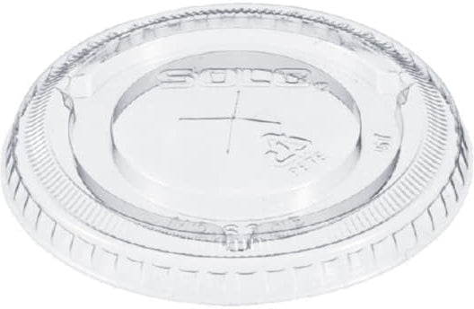 Dart Container - 9 Oz, 10 Oz Clear Straw Slot Lid fits Cold Plastic Cups, 2500/cs - 600TS (Special Order Item)