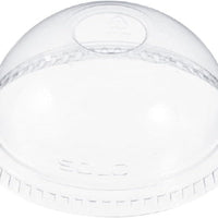Dart Container - 9 Oz Clear Dome Lid 1" Hole Fits - 24 Oz Plastic Cups, 1000/Cs - DLR662