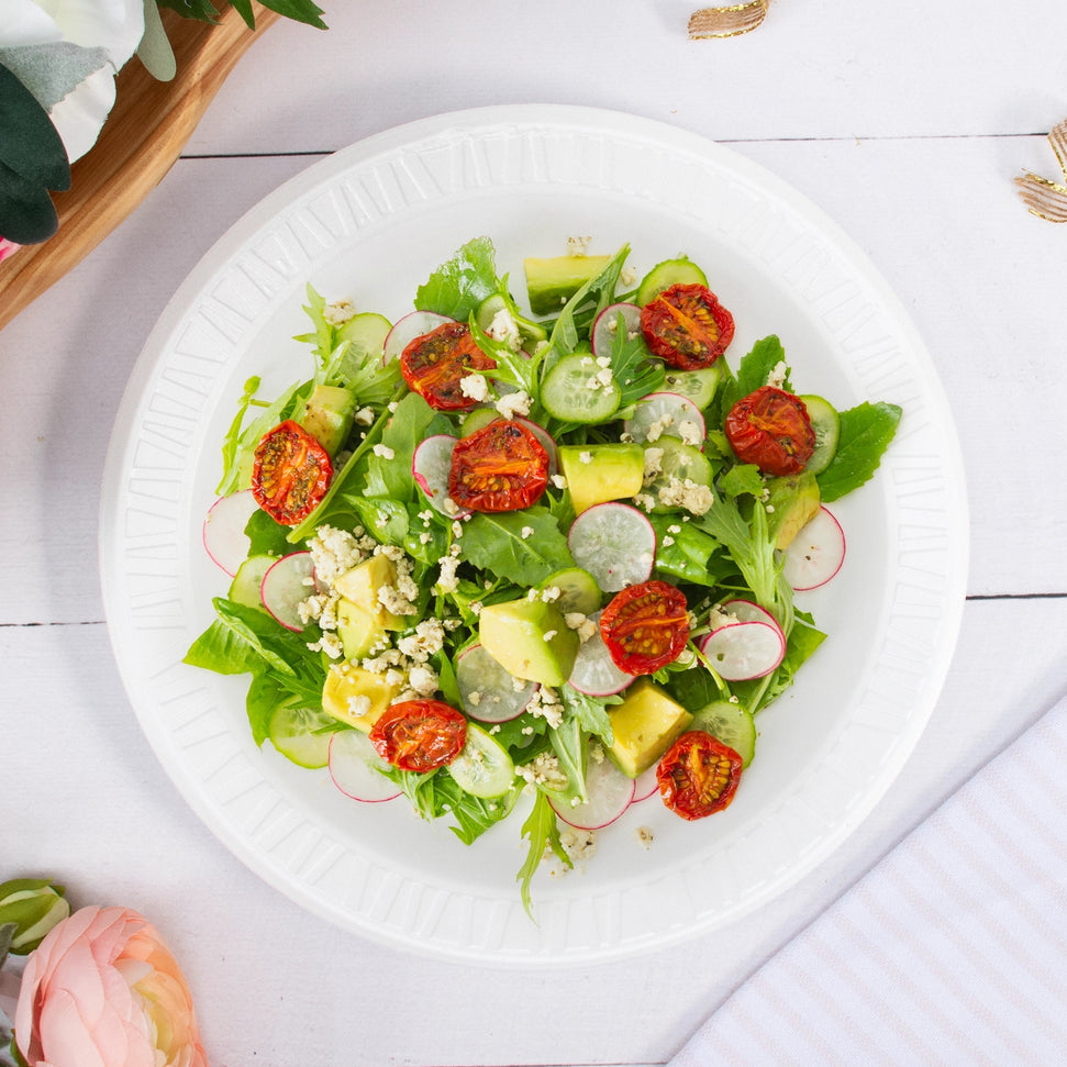 Dart Container - 9" White Foam Plates, 500/cs - 9PWCR