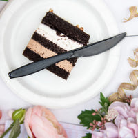 Dart Container - Black Medium Weight Individually Wrapped Cutlery Knife, 1000/Cs - RSK2-0004 (Special Order Item)