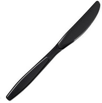 Dart Container - Black Plastic Knives Cutlery, 1000/Cs - 10009 (Special Order Item)