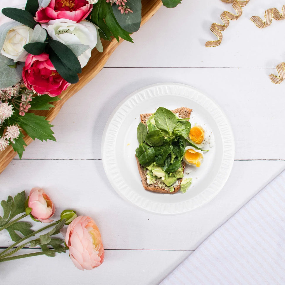 Dart Container - Concord 7" Non-Laminated White Foam Plates, 1000/Cs - 7PWCR