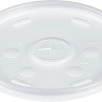 Dart Container - Conex Translucent Straw Slot Lid Fits For 32AJ20 Plastic Cups, 1000/Cs - 20SL