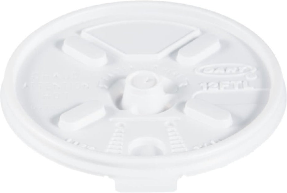 Dart Container - Lift & Lock Travel Lid fits 12 Oz, 14 Oz Foam Cups, 1000/cs - 12FTL