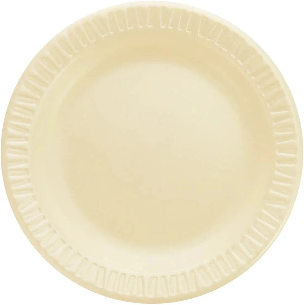 Dart Container - Quite Classic 6" Honey Laminated Foam Plates, 1000/Cs - 6PHQR