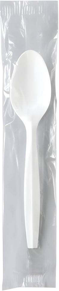 Dart Container - Regal White Medium Weight Individually Wrapped Teaspoon Cutlery, 1000/Cs - MOW3 (Special Order Item)