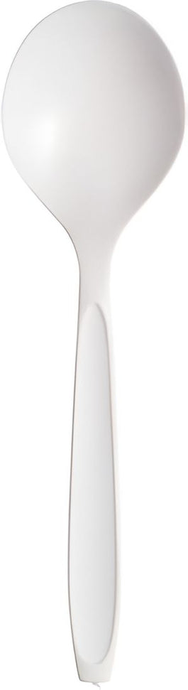 Dart Container - Reliance White Medium Weight Individually Wrapped Soup Spoon Cutlery, 1000/Cs - RSWS-0007