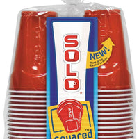 Dart Container - Solo 18 Oz Square Retail Plastic Cups, 12 PC (Red & Blue) - CQ1830-0001