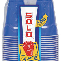 Dart Container - Solo 18 Oz Square Retail Plastic Cups, 12 PC (Red & Blue) - CQ1830-0001