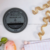 Dart Container - Solo Black Traveler Cappuccino Dome Lids fits 10 oz Paper Hot Cups , 1000/Cs - TL31B2-0004