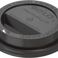 Dart Container - Solo Black Traveler Cappuccino Dome Lids fits 10 oz Paper Hot Cups , 1000/Cs - TL31B2-0004