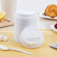 Dart Container - Solo White Traveler Cappuccino Dome Lids fits 10 oz Paper Hot Cups, 1000/Cs - TL31R2-0007