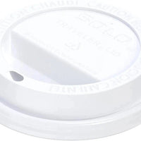 Dart Container - Solo White Traveler Cappuccino Dome Lids fits 10 oz Paper Hot Cups, 1000/Cs - TL31R2-0007