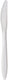 Dart Container - Style Setter White Medium Weight Plastic Knife, 1000/Cs - K6BW