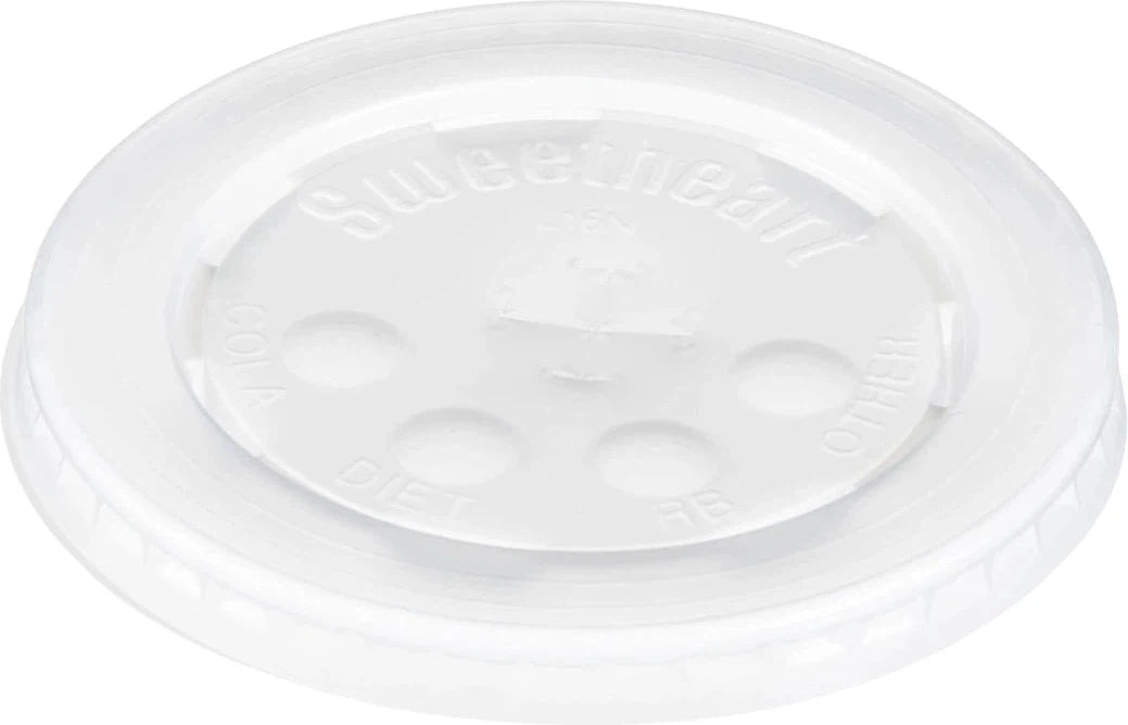 Dart Container - Translucent Plastic Lid with Straw Slot For DTM16K, 1000/cs - L24TN