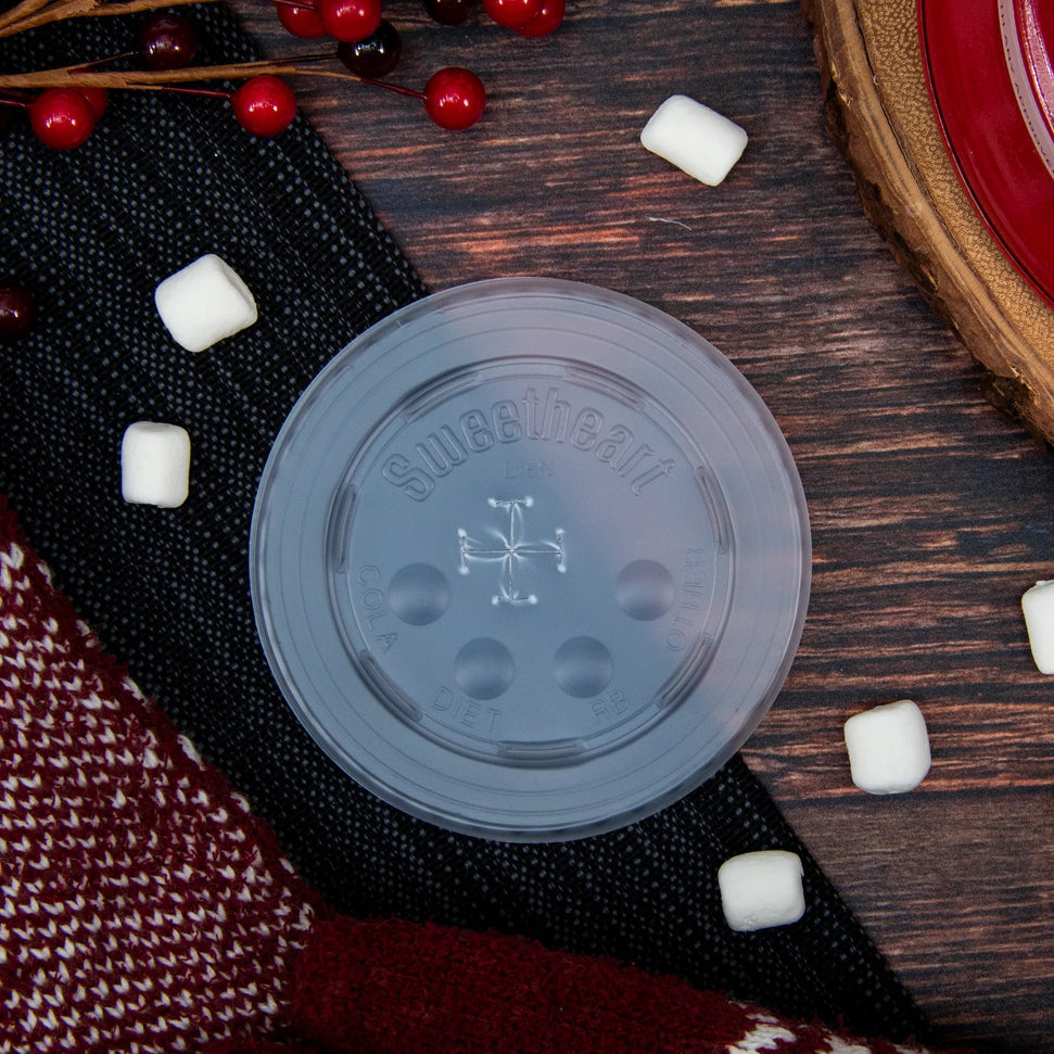 Dart Container - Translucent Straw Slot Lid Fits 28 Oz Paper Cold Cups, 960/Cs - L28BNR (Special Order Item)
