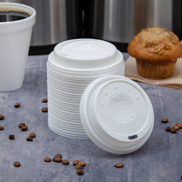 Dart Container - White Cappuccino Cup Lids, 1000/Cs - DRT16EL