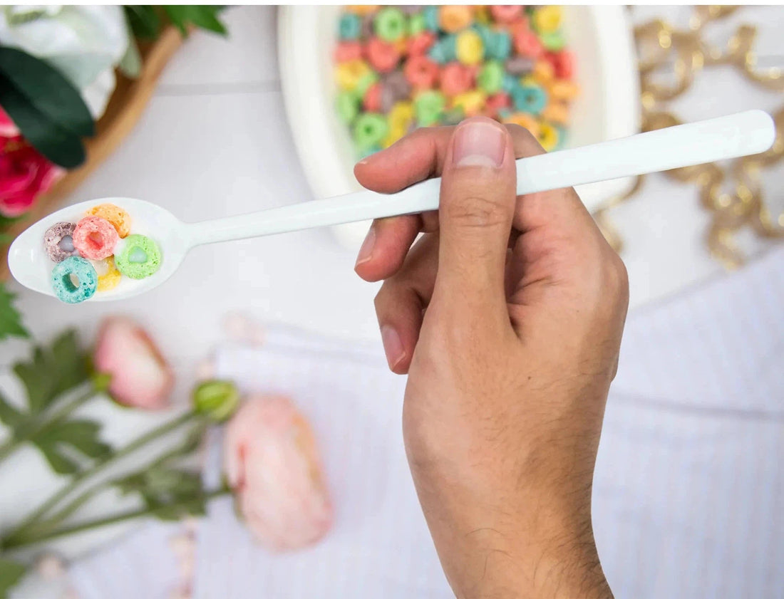 Dart Container - White Light Weight Plastic Soda Spoon, 1000/Cs - SO8SW (Special Order Item)