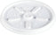 Dart Container - White Vented Lid For Foam Cups, Pack of 1000 - 12JL