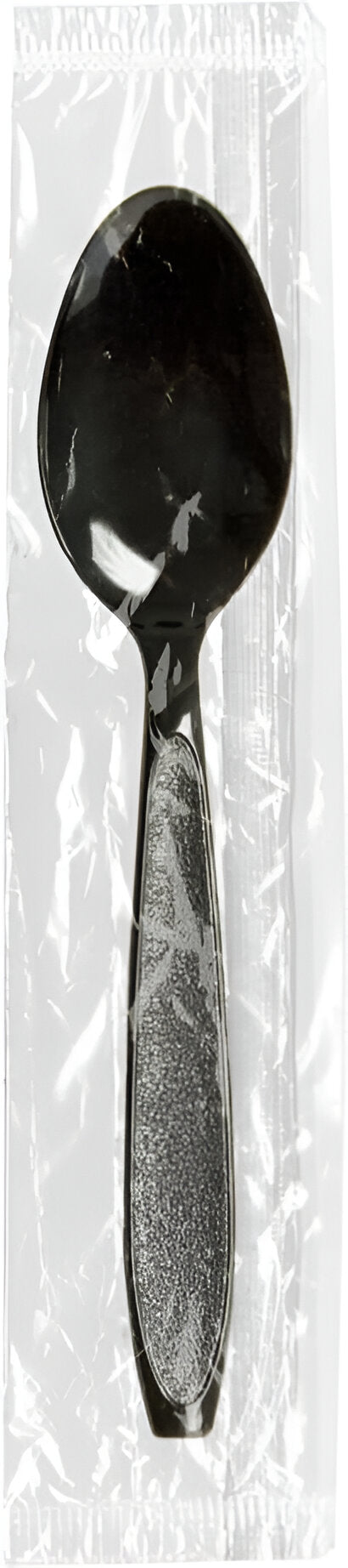Dart - Impress Black Heavy Weight Individually Wrapped Teaspoon Cutlery, 1000/ - HSK3-0004Cs4