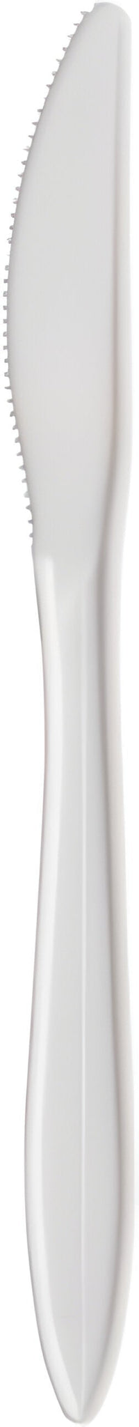 Dart - Medium Weight Style Setter White Cutlery Knife, 1000/Cs - MUWK-0007