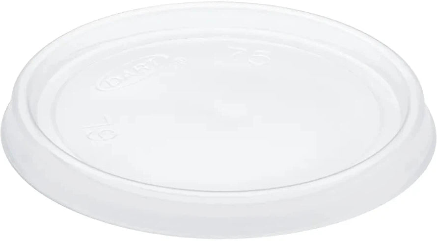 Dart - Plastic Non-Vented Clear Lids for 6 Oz Foam Cups and Containers,1000C/s - 6CLR