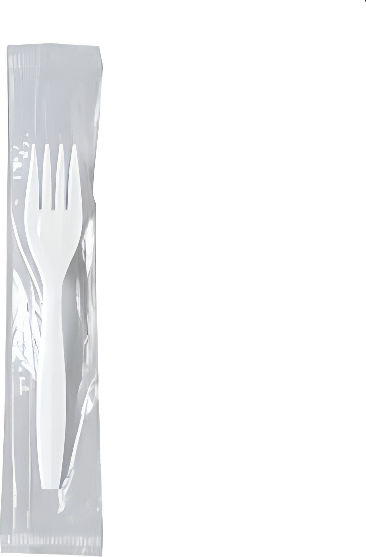Dart - Regal White Fork Individually Wrapped Medium Weight Cutlery, 1000/Cs - MOW1