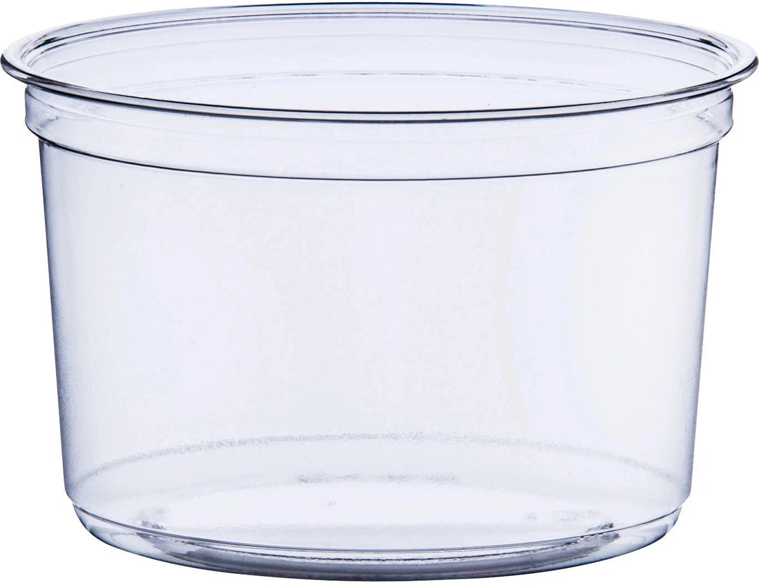 Dart - Solo 16 Oz Clear Round Plastic Container/Bowl, 500/Cs - CRS16X-0090