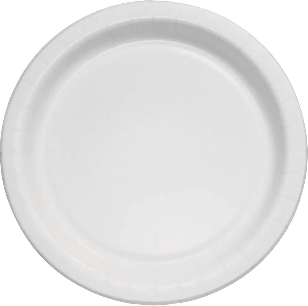 Dart - Solo 9" White Coated Heavy Weight Paper Plates, 500/Cs - HP9S-2050