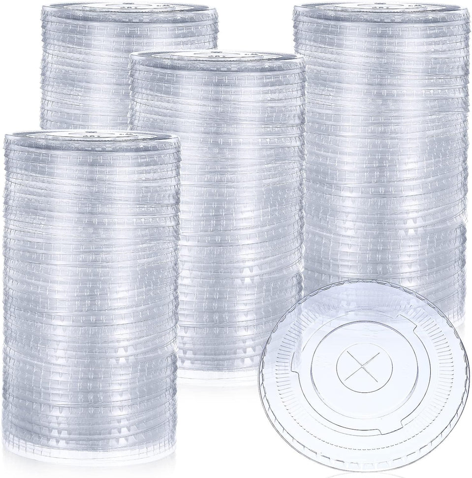 Dart - Solo Ultra Clear Souffles PET Flat Lid Fits 325PC, 400PC, 400PCBLK, 550PC Plastic Portion Cups , 2500/Case - PL4N