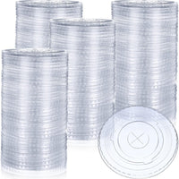 Dart - Solo Ultra Clear Souffles PET Flat Lid Fits 325PC, 400PC, 400PCBLK, 550PC Plastic Portion Cups , 2500/Case - PL4N