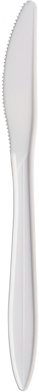 Dart - Style Setter White Medium Weight Plastic Knife, 1000/Cs - K6BW
