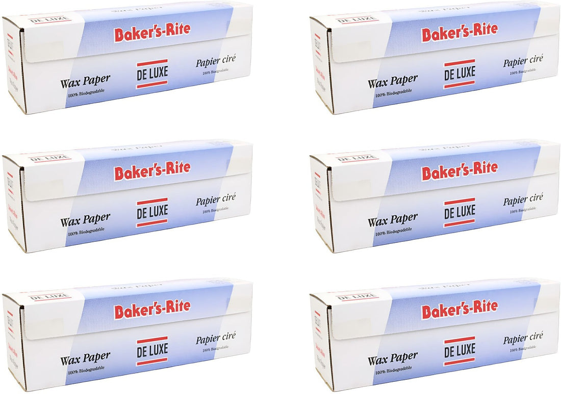 De Luxe - 12" x 375 Feet Bakers Rite Waxed Paper Roll With Cutter - 160375 (Special Order Item)