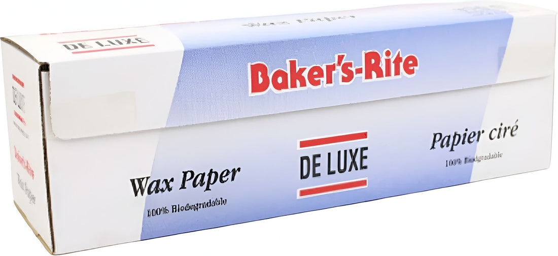 De Luxe - 12" x 375 Feet Bakers Rite Waxed Paper Roll With Cutter - 160375 (Special Order Item)