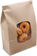 De Luxe - 2lb Paper Stand Up Window Bakery Bag, 500/Cs - 300246