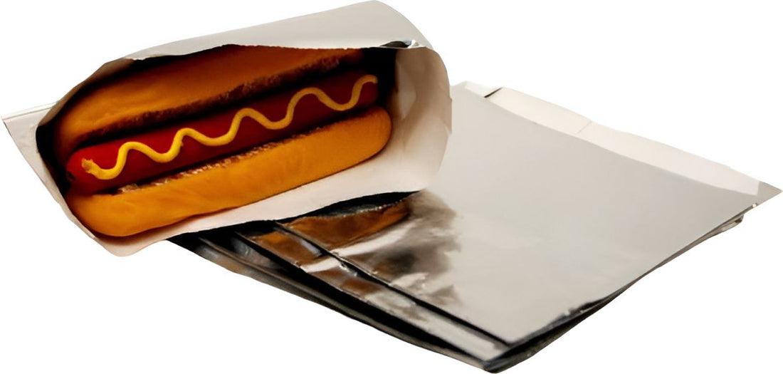 De Luxe - 5" X 1.5" X 7" Foil Hot Dog Bag, 1000/Cs - 700105