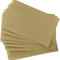 De Luxe - 6" x 0.75" x 6.75" Natural Greaseproof Sandwich Bag, 1000/cs - 610206