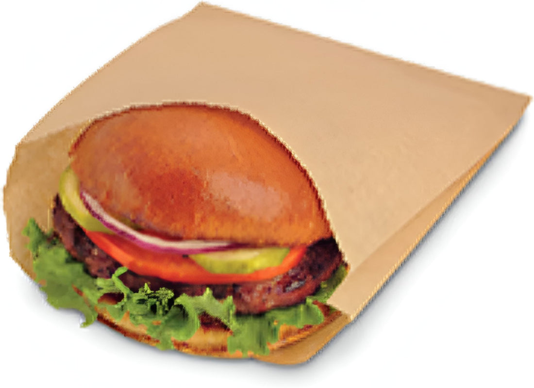 De Luxe - 6" x 2" x 9" Natural Giant Sandwich Bag, 1000/Cs - 630209