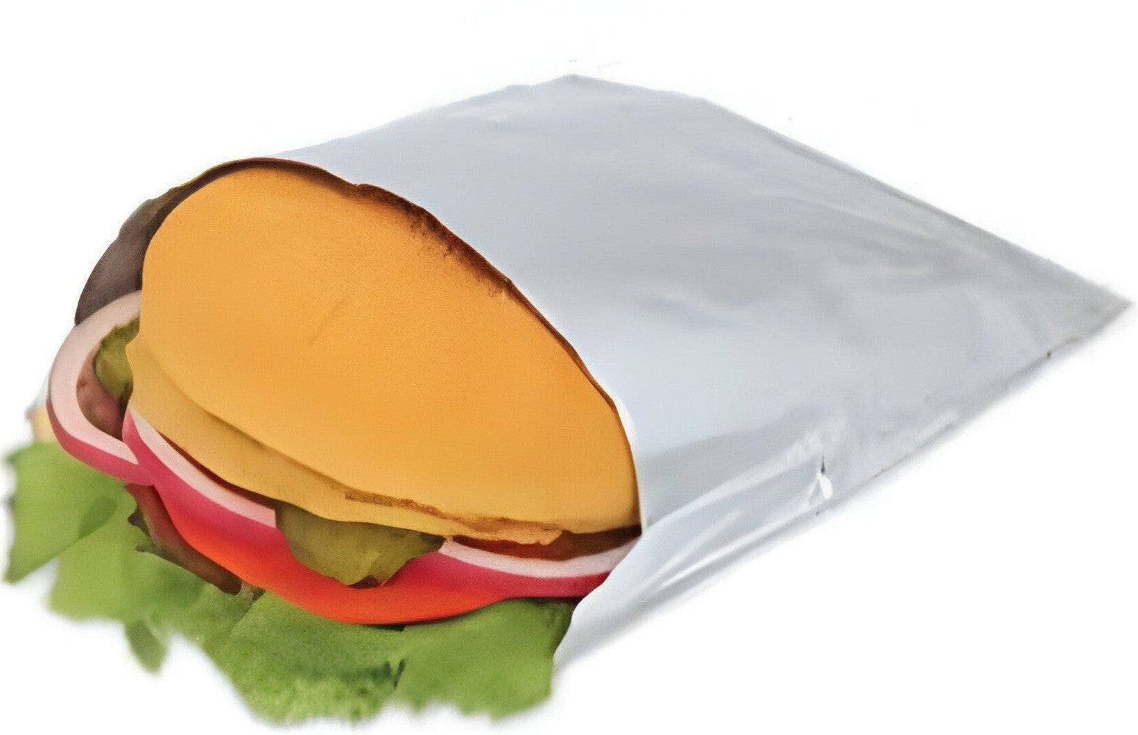 De Luxe - 8" x 1.5" x 9.5" x 4" Thermo Foil Bag Plain, 1000/cs - 471666