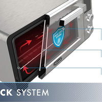 DeLonghi - 0.8 Cu. Ft. Stainless Steel Livenza Digital Convection Oven with True Element & Fan - EO241250M