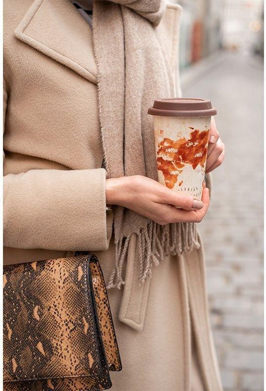 DeLonghi - 10 Oz Double Wall Ceramic Thermal Mug The Adventurer - DLSC056