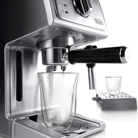 DeLonghi - 15" Stainless Steel Bar Pump Espresso and Cappuccino Machine With Premium Frother - ECP 36.30