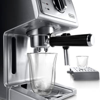DeLonghi - 15" Stainless Steel Bar Pump Espresso and Cappuccino Machine With Premium Frother - ECP 36.30